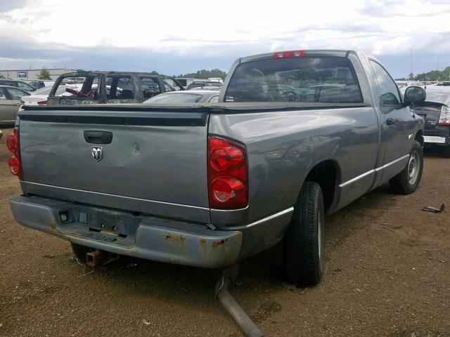 1D7HA16K58J167321 - 2008 DODGE RAM 1500 S GRAY photo 4