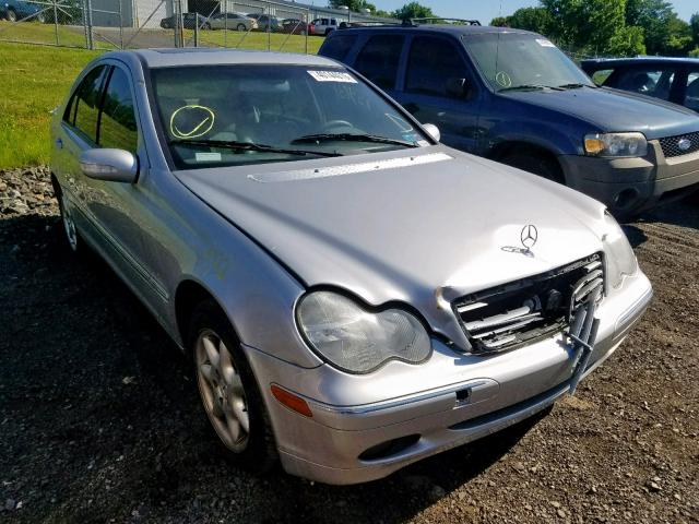 WDBRF61J02F191580 - 2002 MERCEDES-BENZ C 240 SILVER photo 1