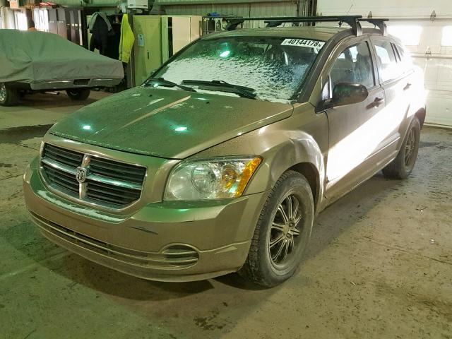 1B3HB48B67D232262 - 2007 DODGE CALIBER SX BEIGE photo 2