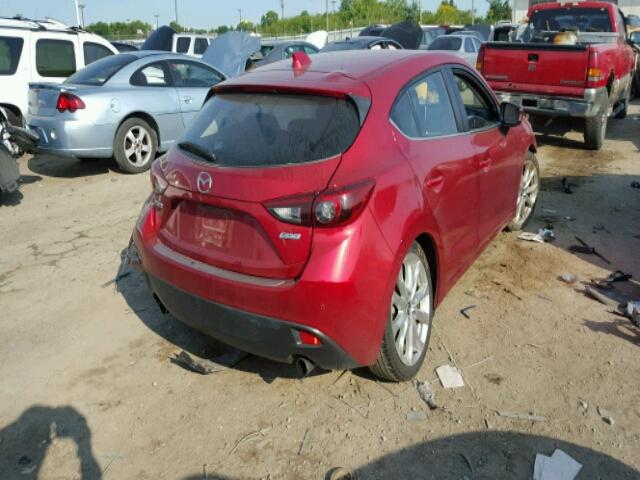 JM1BM1M39E1143330 - 2014 MAZDA 3 GRAND TO RED photo 4