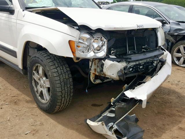 1J4GR48K66C250507 - 2006 JEEP GRAND CHER WHITE photo 9