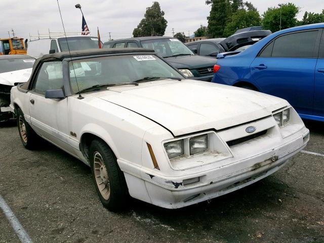 1FABP27MXGF234278 - 1986 FORD MUSTANG LX WHITE photo 1