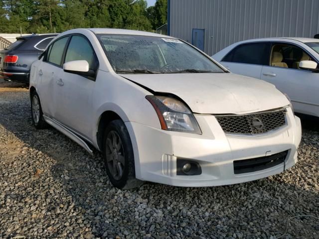 3N1AB6AP9CL749872 - 2012 NISSAN SENTRA 2.0 WHITE photo 1