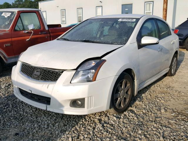 3N1AB6AP9CL749872 - 2012 NISSAN SENTRA 2.0 WHITE photo 2