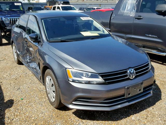 3VW2K7AJ7FM323953 - 2015 VOLKSWAGEN JETTA BASE CHARCOAL photo 1