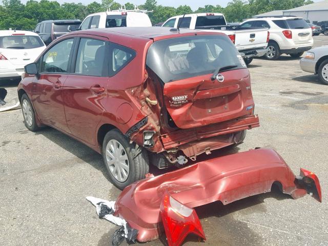 3N1CE2CP3GL380549 - 2016 NISSAN VERSA NOTE MAROON photo 3