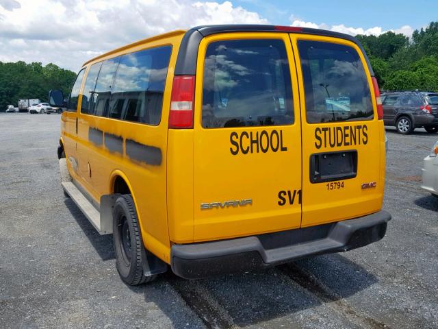 1GDHG35U351154601 - 2005 GMC SAVANA RV YELLOW photo 3