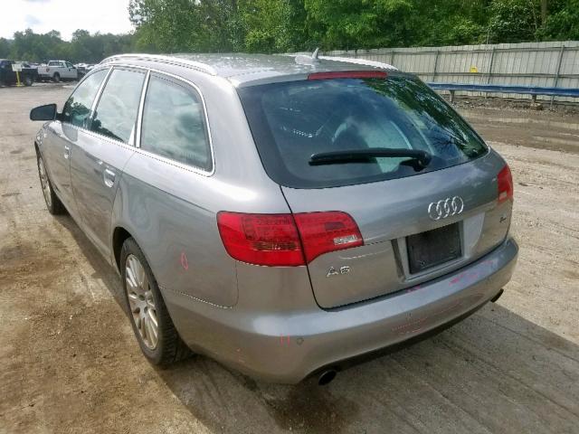 WAUKG74F76N031296 - 2006 AUDI A6 AVANT Q SILVER photo 3