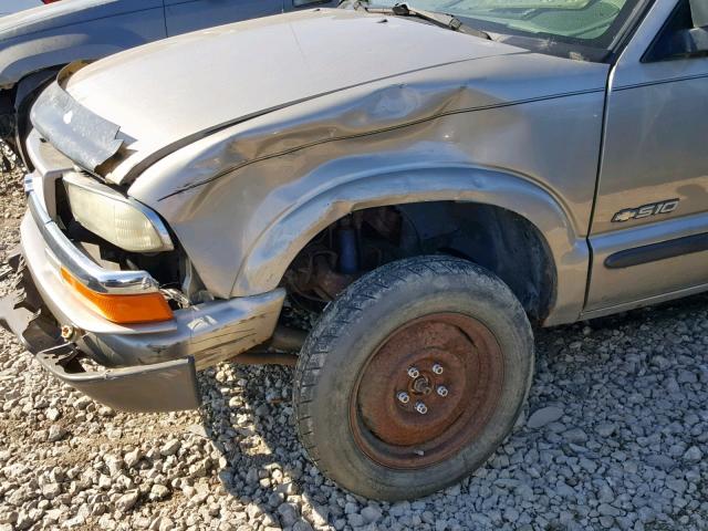 1GCDT13X23K146576 - 2003 CHEVROLET S TRUCK S1 TAN photo 9