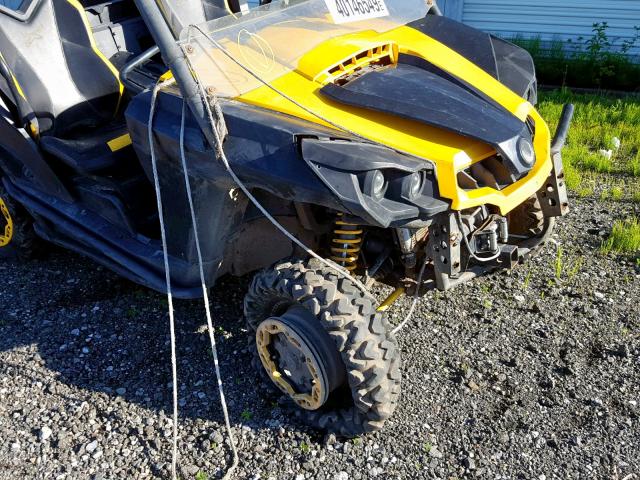 3JBKXLP17CJ000104 - 2012 CAN-AM COMMANDER YELLOW photo 9