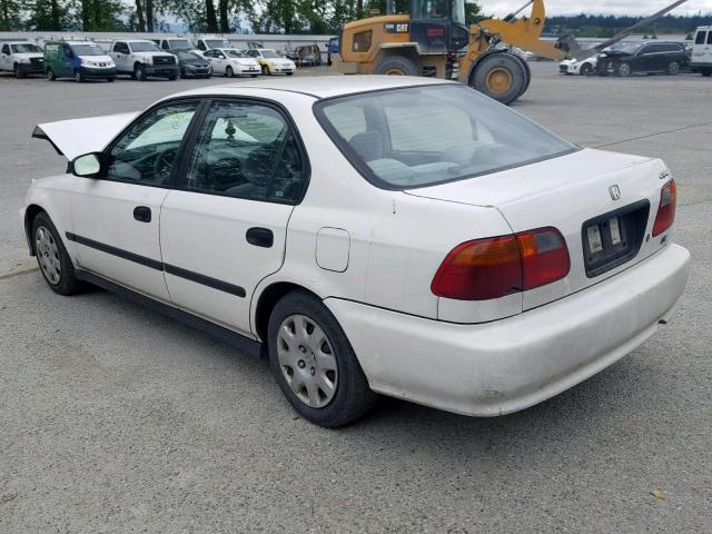 1HGEJ6525YL058231 - 2000 HONDA CIVIC DX WHITE photo 3