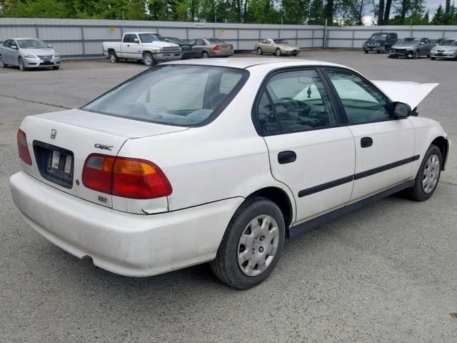 1HGEJ6525YL058231 - 2000 HONDA CIVIC DX WHITE photo 4