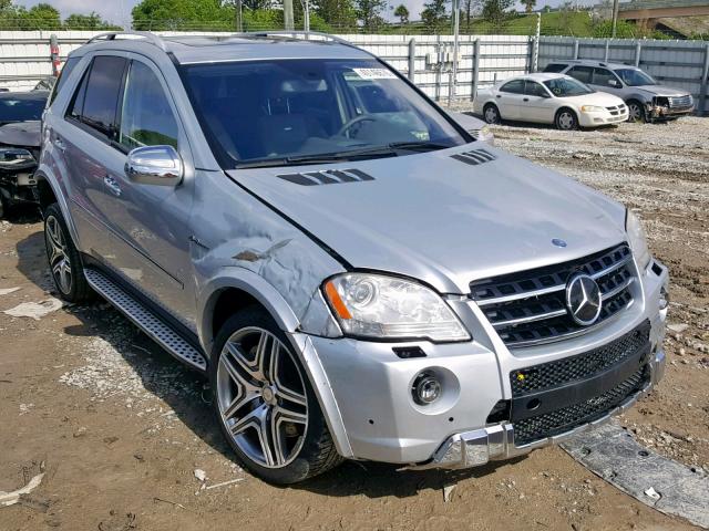 4JGBB7HB4AA586968 - 2010 MERCEDES-BENZ ML 63 AMG SILVER photo 1