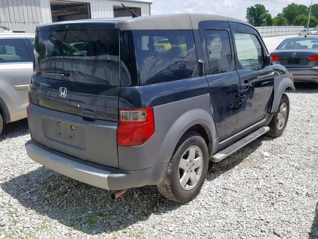 5J6YH28574L030053 - 2004 HONDA ELEMENT EX BLACK photo 4