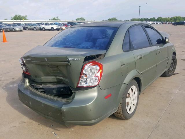 KL5JD56Z95K083019 - 2005 SUZUKI FORENZA S GREEN photo 4