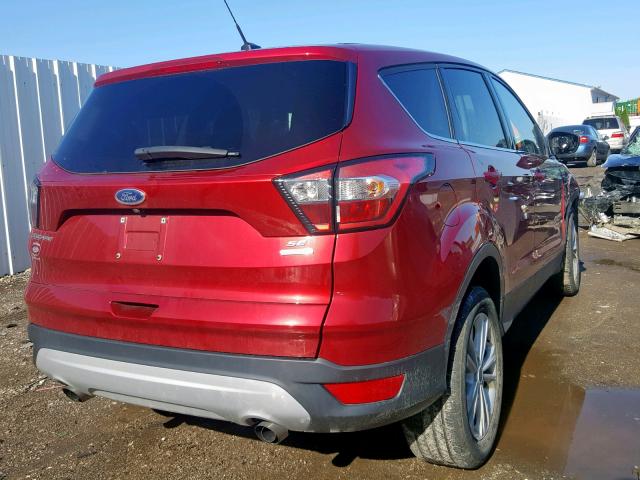 1FMCU0GD3HUC85514 - 2017 FORD ESCAPE SE RED photo 4