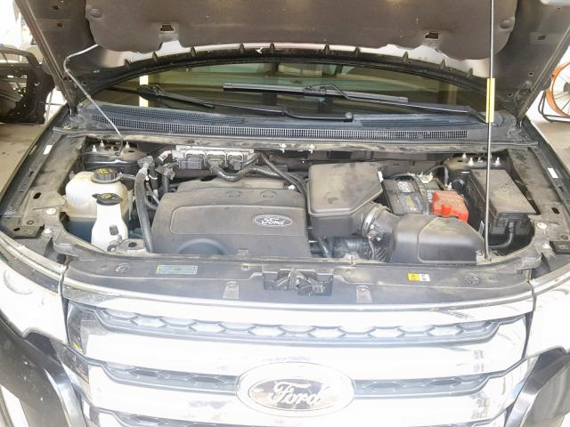 2FMDK3JCXBBB50216 - 2011 FORD EDGE SEL BLACK photo 7