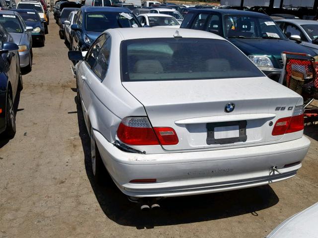 WBABV13474JT21139 - 2004 BMW 325 CI SUL WHITE photo 3