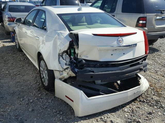 1G6DE5E51D0100573 - 2013 CADILLAC CTS LUXURY WHITE photo 3