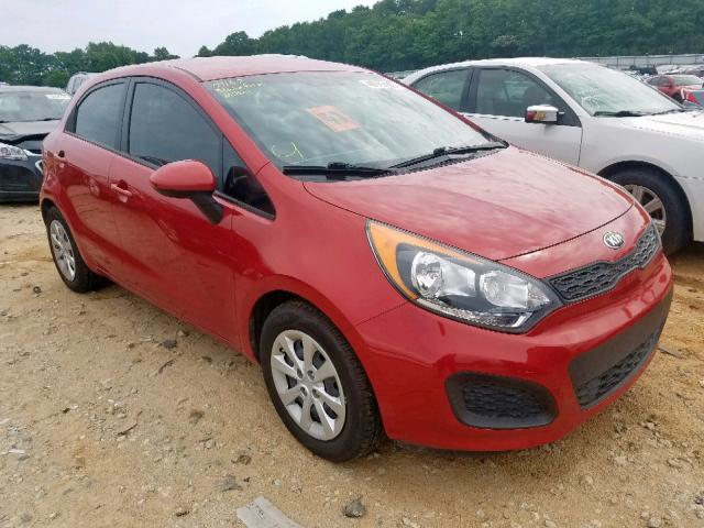 KNADM5A38F6516721 - 2015 KIA RIO LX RED photo 1