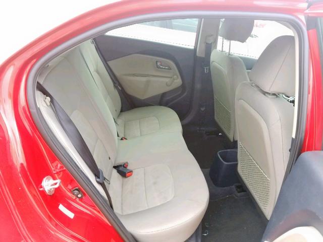 KNADM5A38F6516721 - 2015 KIA RIO LX RED photo 6