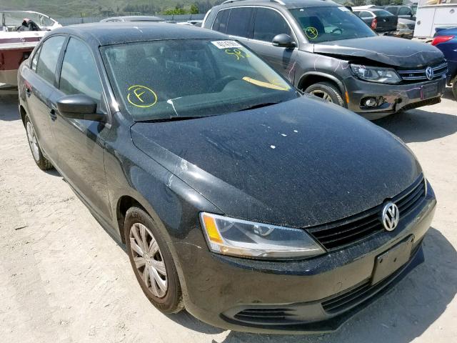 3VW2K7AJ6EM375878 - 2014 VOLKSWAGEN JETTA BASE BLACK photo 1