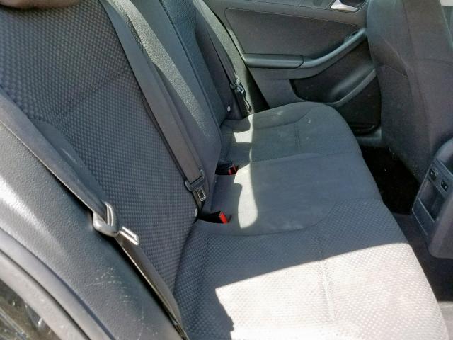 3VW2K7AJ6EM375878 - 2014 VOLKSWAGEN JETTA BASE BLACK photo 6
