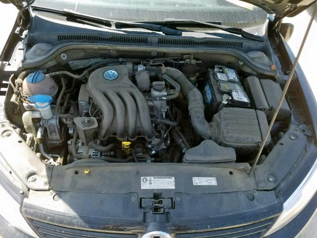 3VW2K7AJ6EM375878 - 2014 VOLKSWAGEN JETTA BASE BLACK photo 7