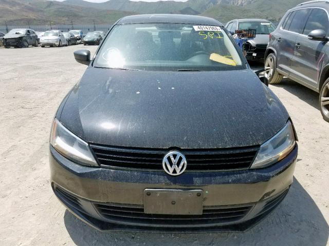 3VW2K7AJ6EM375878 - 2014 VOLKSWAGEN JETTA BASE BLACK photo 9