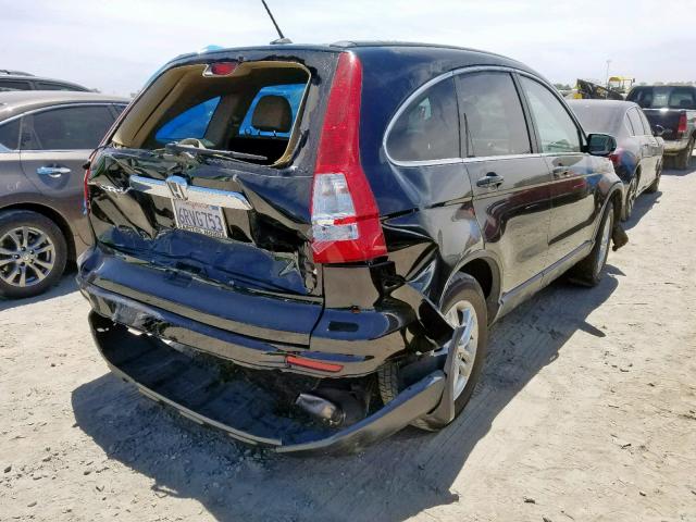 5J6RE3H71BL051384 - 2011 HONDA CR-V EXL BLACK photo 4