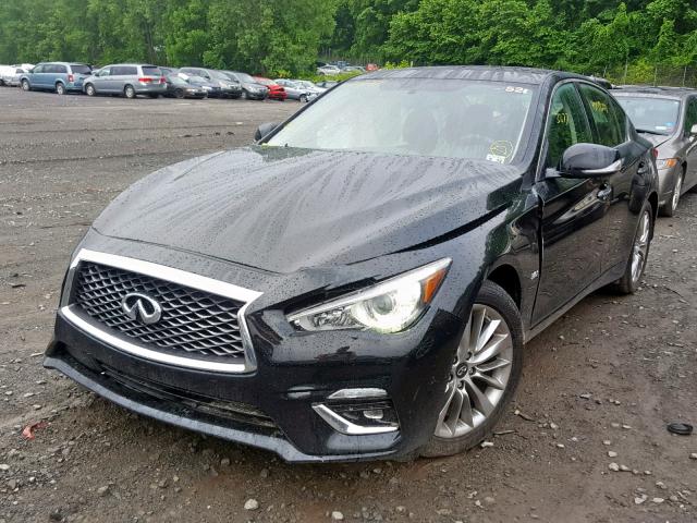 JN1EV7ARXKM552990 - 2019 INFINITI Q50 LUXE BLACK photo 2