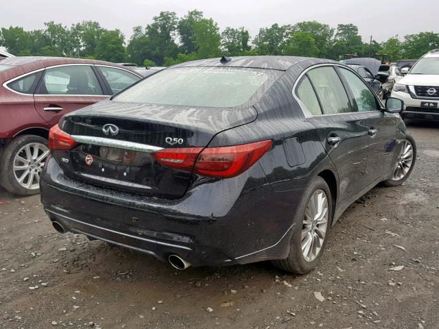 JN1EV7ARXKM552990 - 2019 INFINITI Q50 LUXE BLACK photo 4