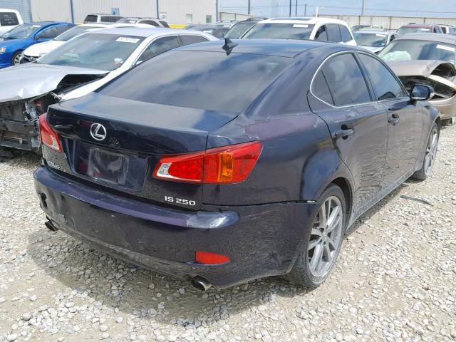 JTHBK262695097694 - 2009 LEXUS IS 250 BLUE photo 4