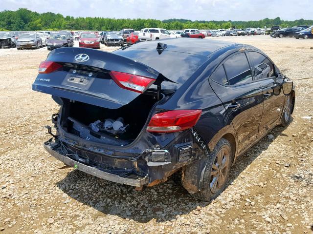 5NPD84LF6HH025467 - 2017 HYUNDAI ELANTRA BLACK photo 4