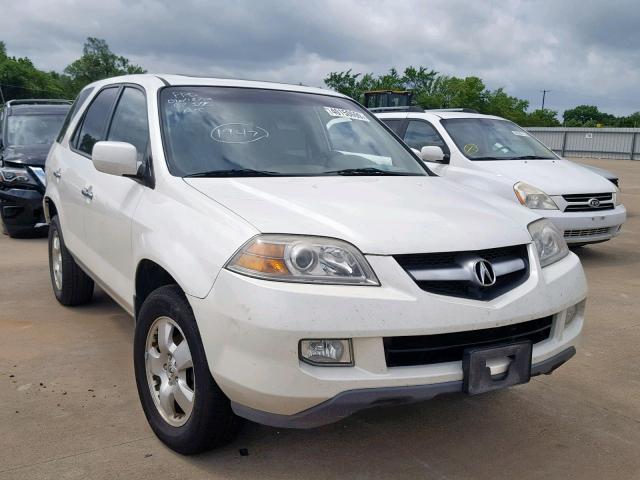 2HNYD18266H531947 - 2006 ACURA MDX WHITE photo 1