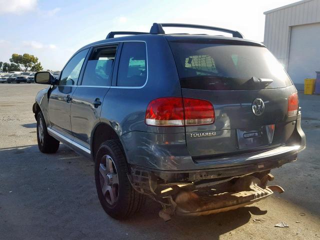 WVGBC77L54D069513 - 2004 VOLKSWAGEN TOUAREG 3. GRAY photo 3