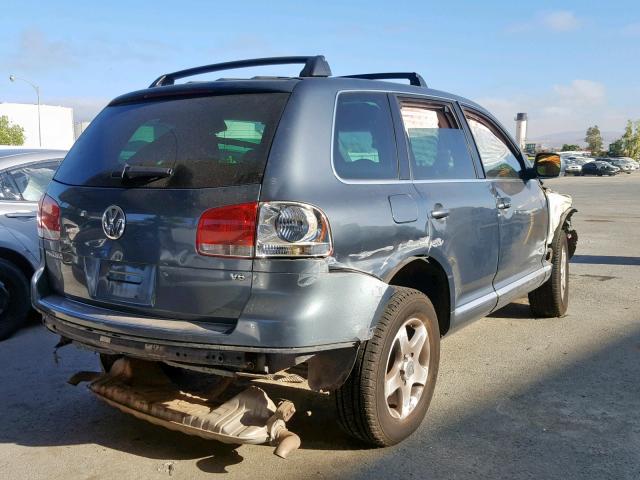 WVGBC77L54D069513 - 2004 VOLKSWAGEN TOUAREG 3. GRAY photo 4