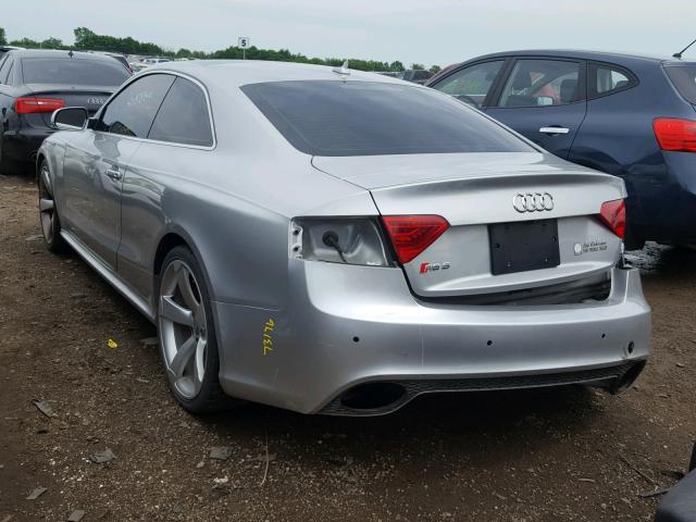 WUAC6AFR2EA901852 - 2014 AUDI RS5 SILVER photo 3