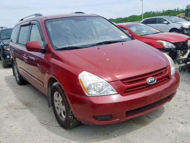 KNDMG4C31A6360726 - 2010 KIA SEDONA LX MAROON photo 1