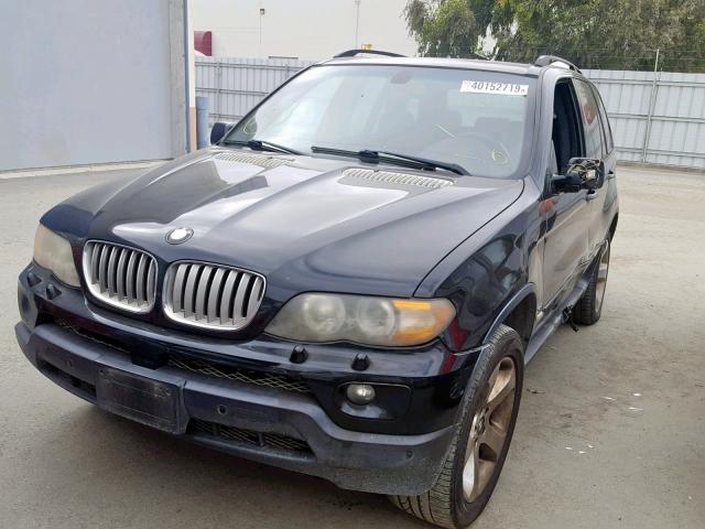 5UXFB535X5LV13124 - 2005 BMW X5 4.4I BLACK photo 2