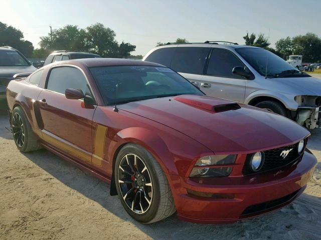 1ZVFT82H965180025 - 2006 FORD MUSTANG GT BURGUNDY photo 1