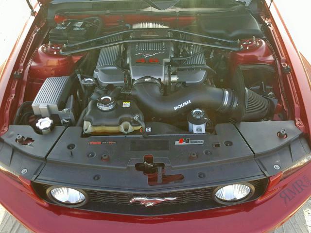 1ZVFT82H965180025 - 2006 FORD MUSTANG GT BURGUNDY photo 7