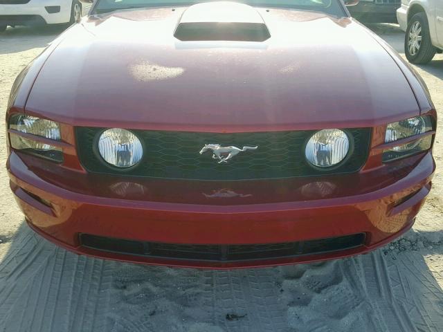 1ZVFT82H965180025 - 2006 FORD MUSTANG GT BURGUNDY photo 9