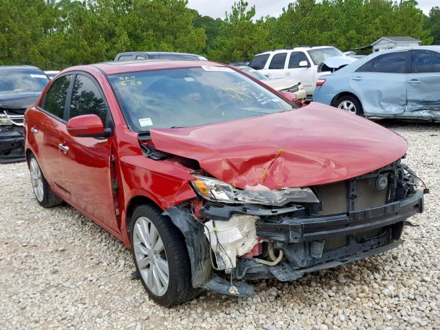 KNAFW4A36D5686835 - 2013 KIA FORTE SX RED photo 1