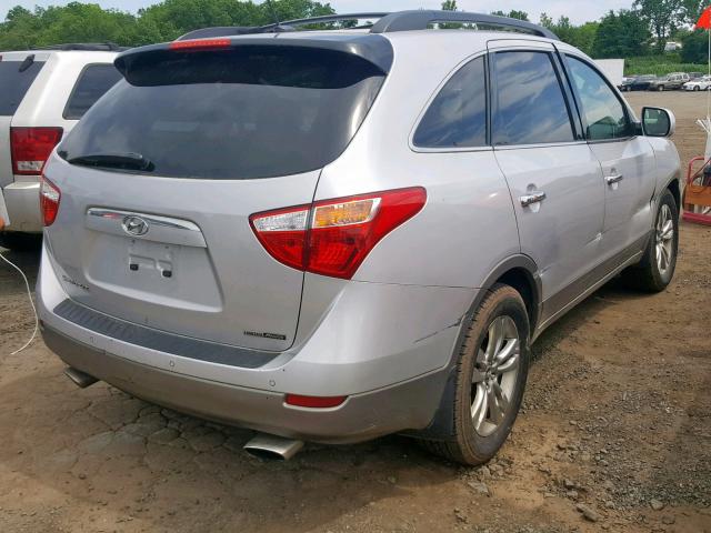 KM8NUDCC0CU188292 - 2012 HYUNDAI VERACRUZ G SILVER photo 4