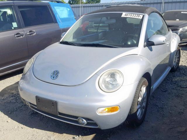 3VWCM21Y04M303040 - 2004 VOLKSWAGEN NEW BEETLE GRAY photo 2
