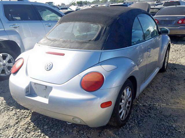 3VWCM21Y04M303040 - 2004 VOLKSWAGEN NEW BEETLE GRAY photo 4