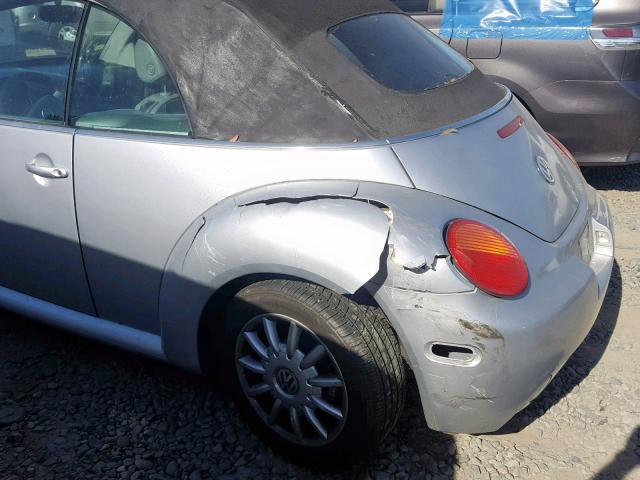 3VWCM21Y04M303040 - 2004 VOLKSWAGEN NEW BEETLE GRAY photo 9