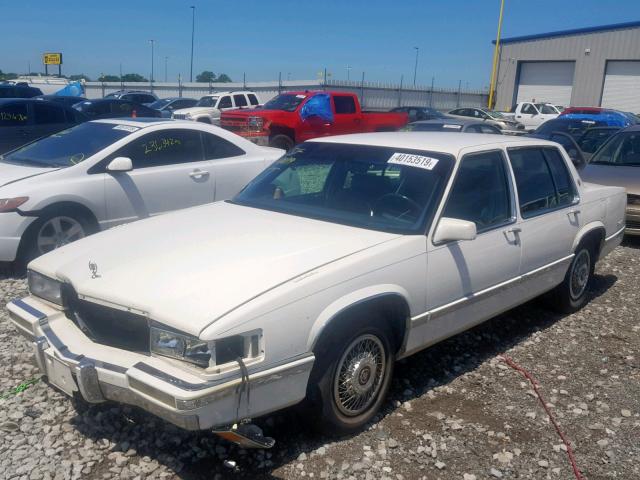 1G6CD53B6N4289349 - 1992 CADILLAC DEVILLE WHITE photo 2