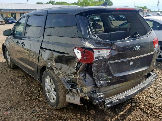 KNDMB5C18G6121525 - 2016 KIA SEDONA LX BROWN photo 3